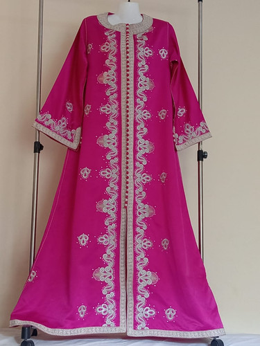 Moroccan fuchsia luxury kaftan - moroccan,