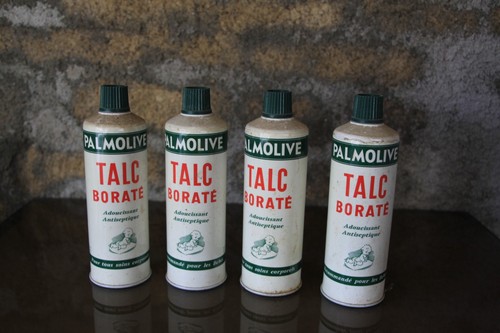 Boite talc borate - boite, palmolive
