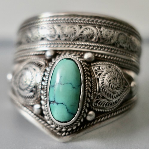 Bracelet turquoise filigrane - bracelet,