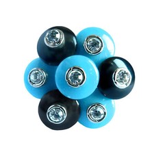 bague plaqué or blanc cristal