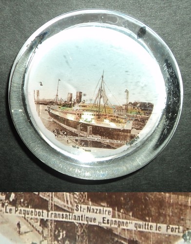 Ancien presse papier verre - presse-papier,