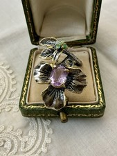 AMÉTHYSTE , EMERAUDE  , Or