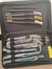 [NEUF] Kit de nettoyage armes à feu (Pinceaux, poinçons, brosses, chiffons)
