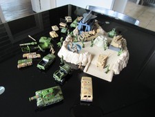 LOT MAJORETTE - Véhicule Militaire Jeep Char Personnages - Métal et plastique