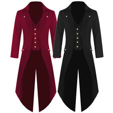 Manteau Long Victorien Rétro Pour Hommes Médiéval Gothique Tuxedo Chic