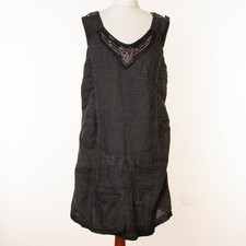 Robe grise sans manches femme
