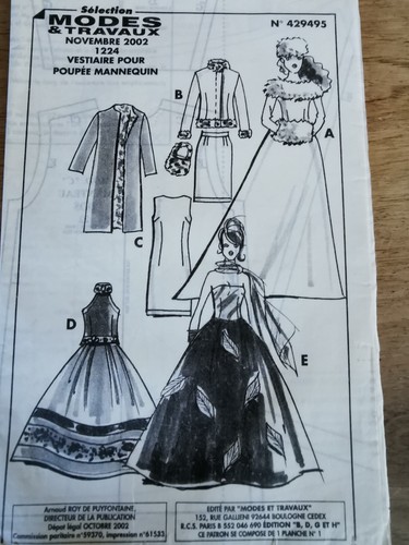 Patron vestiare poupee - t,