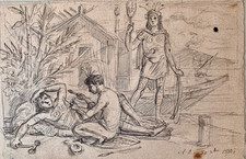 Dessin Ancien XIXEME old