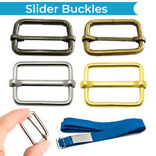 1-50x Non Soudé Métal Bracelet Curseur Boucle pour Sac De Ceintures Animal Cols