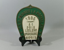 PLAQUE DE CONCOURS HIPPIQUE, 1995, Prix Leclerc St Gregoire, Rennes, cheval