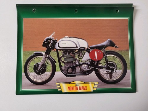 Norton manx 1982 carte fiche - norton,