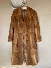 manteau véritable fourrure renard roux  