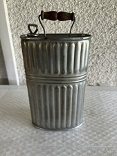 Ancienne Chaufferette En Laiton Argenté Modèle Peu Courant