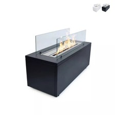 Cheminée au bioéthanol intérieur/extérieur à poser 100x40x40cm Caravaggio