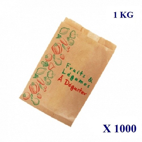 1000 sacs papier kraft brun