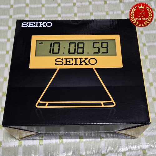 Seiko réveil numérique - numérique, jaune