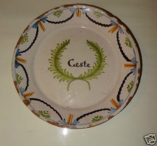 RARE ASSIETTE PATRONYMIQUE "