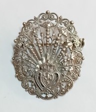 Broche Argent Couronne Royale