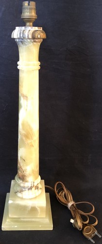 Haute lampe table onyx - de, en