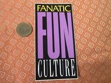autocollant FANATIC FUN CULTURE planches a voile 1981 sport nautique 