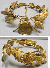 Couronne statue argent massif