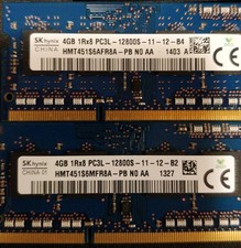 Lot de 2 barrette mémoire 4Go