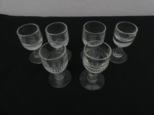 6 anciens verres a eau de vie