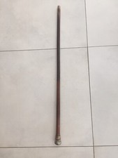 Canne ancienne pommeau argent Et Vermeil Canne Milord XIXème siècle