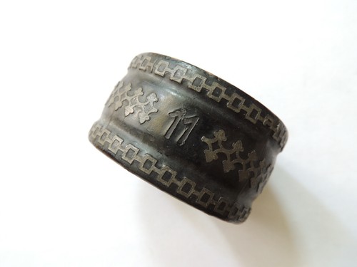 Ancien rond serviette en - rond,
