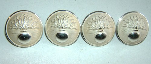 Lot boutons argentes mat - 4,