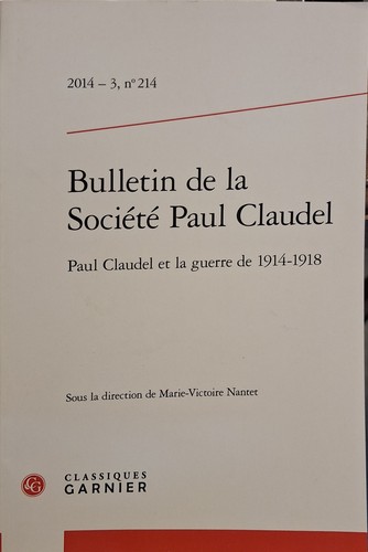 Bulletin paul claudel 214 - bulletin, n°