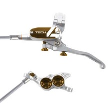 Freno À Disque Avant Tech 4 E4 4 Pistons Bronze/Argent HOFT4ESF.BZ HOPE Fren
