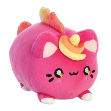 Tasty Peach Peluche 18cm Chat Licorne avec Corne et Crinière Modèle Meowchi Rose