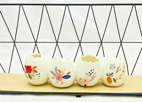 Vase céramique fleuri - vase,