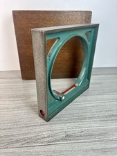 Ancien Outils Précision Niveau À Bulle Carré 0,05 M/M. Outils Vintage Industriel