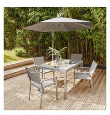 Recherche visuelle Voir articles similaires Parasol déporté sur pied Malta gris