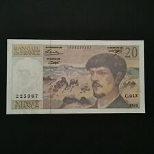 BILLET 20 FRANCS DEBUSSY 1993