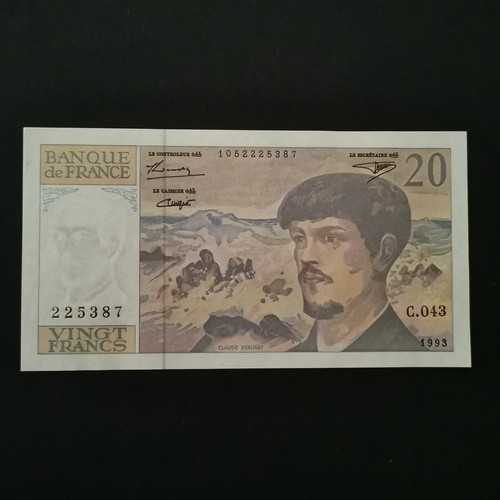 Billet francs debussy - 20, 1993