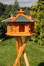 Nichoir Villa / à Oiseaux Vogelhäusch Avec Support Blockstil Toit Vert Lucarnes