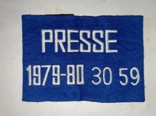 POLICE ANCIEN BRASSARD PRESSE