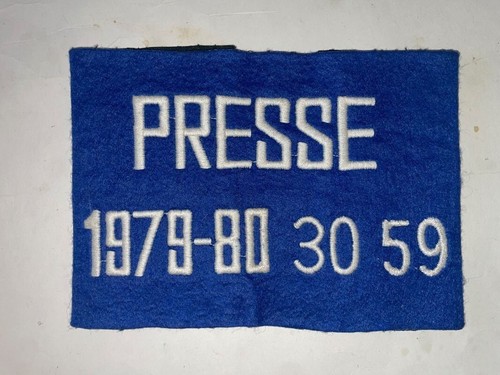 Police ancien brassard presse - police,