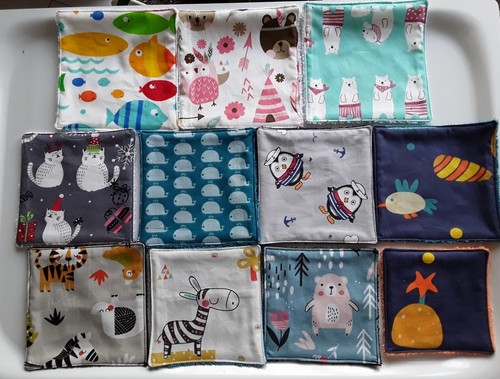 Lot lingettes lavables - 11,
