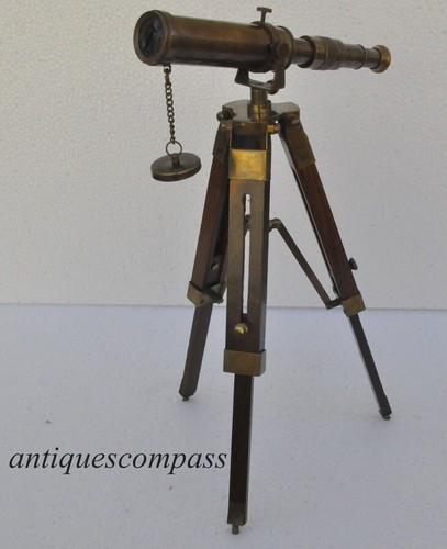 Ancien télescope laiton - ancien, en