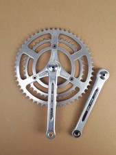 Pédalier double Spécialité TA Dural Forgé Cégédur vélo vintage course France