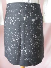 Jupe COP COPINE grise motifs blancs Taille 40 Neuve