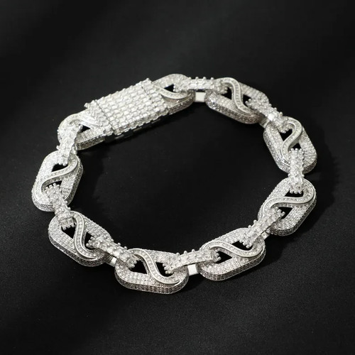 Bracelet maillons infinis - bracelet, à