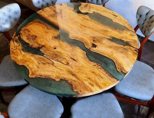Table ronde époxy - ,, à