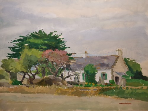 Aquarelle sur papier - , j