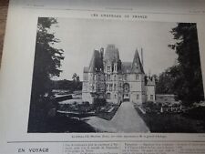 château d'O (MORTREE, Orne) + MONJARDET + WARING &GILLOW   ILLUSTRATION 1906