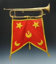 trompette et flamme du 9e Spahi, années 30